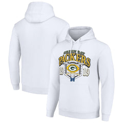 Green Bay Packers Starter 80s Retro Pullover Hoodie White