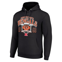 Cincinnati Bengals Starter 80s Retro Pullover Hoodie Black