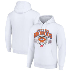 Denver Broncos Starter 80s Retro Pullover Hoodie White