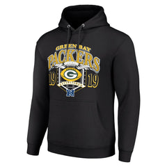 Green Bay Packers Starter 80s Retro Pullover Hoodie Black