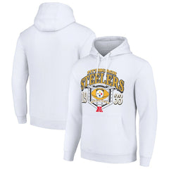 Pittsburgh Steelers Starter 80s Retro Pullover Hoodie White