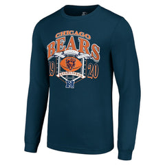 Chicago Bears Starter Retro Long Sleeve Graphic T-Shirt Navy