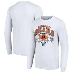 Chicago Bears Starter Retro Long Sleeve Graphic T-Shirt White