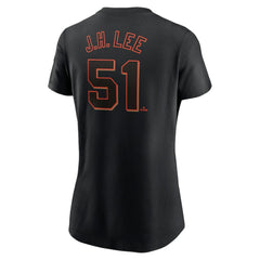 Jung Hoo Lee San Francisco Giants Nike Women's Cooperstown Collection Fuse Name & Number T-Shirt - Black - Nike Discount