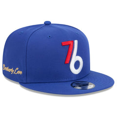 Philadelphia 76ers 2024/25 City Edition Alternate 9FIFTY Snapback Hat Royal | New Era Lifestyle
