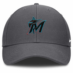Miami Marlins Nike Club Performance Adjustable Hat - Gray - Nike Discount