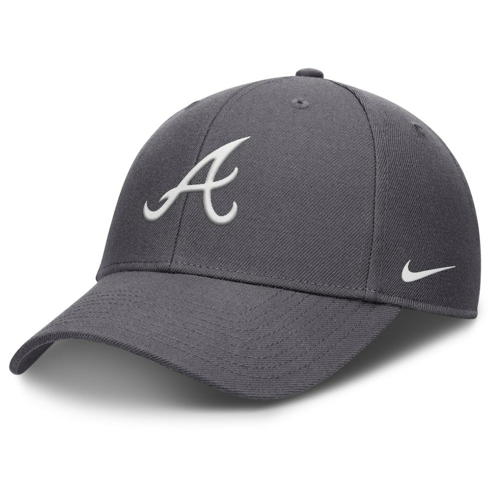 Atlanta Braves Nike Club Performance Adjustable Hat - Gray - Nike Discount