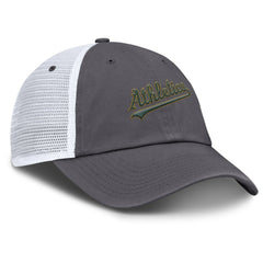 Athletics Nike Wordmark Club Adjustable Trucker Hat - Gray - Nike Lifestyle