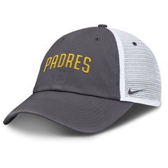 San Diego Padres Nike Wordmark Club Adjustable Trucker Hat - Gray - Nike Online