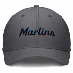 Miami Marlins Nike Swoosh Performance Flex Hat - Gray - Nike Sale