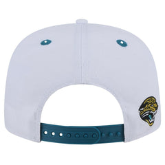 Jacksonville Jaguars New Era Throwback Sparky Original Fit 9FIFTY Snapback Hat White/Teal