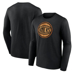 New York Knicks Hardwood Long Sleeve T-Shirt Black