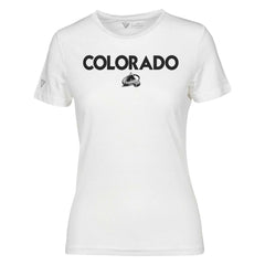 Colorado Avalanche Levelwear Women's Maddox City Capsule T-Shirt - White - NHL 201531163