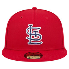St. Louis Cardinals New Era Checkered Undervisor 59FIFTY Fitted Hat - Red - New Era Online