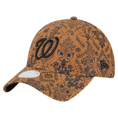 Washington Nationals New Era Women's Vintage Deco 9TWENTY Adjustable Hat - Brown - New Era Lifestyle