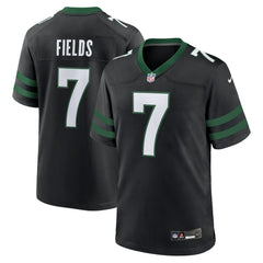 Nike Justin Fields New York Jets Game Jersey Stealth Black