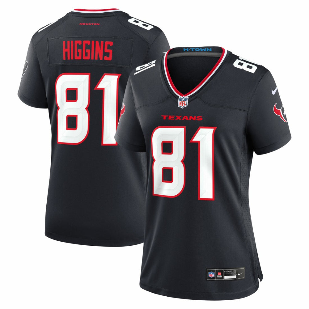 Nike Jayden Higgins Houston Texans Women's Game Jersey Navy
