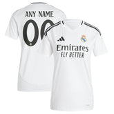 Real Madrid Women's 2024/25 Home Replica Custom Jersey White - Adidas Discount
