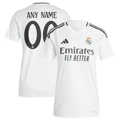 Real Madrid Women's 2024/25 Home Replica Custom Jersey White - Adidas Discount