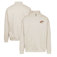 San Diego Padres Levelwear Murray Core Logo Quarter-Zip Pullover Top - Khaki - MLB Discount
