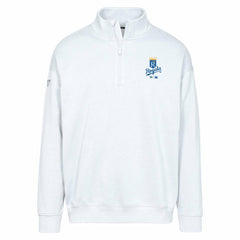 Kansas City Royals Levelwear Murray Core Logo Quarter-Zip Pullover Top - White - MLB Online