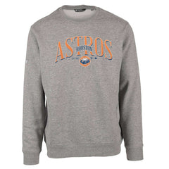 Houston Astros Levelwear Zane Cooperstown Collection Retro Spellout Pullover Sweatshirt - Gray - MLB Sale