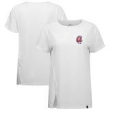 Atlanta Braves Levelwear Women's Influx Cooperstown Core Logo T-Shirt - White - MLB on Sale
