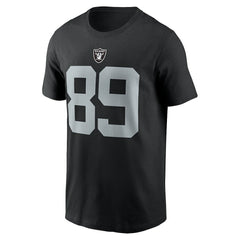 Nike Brock Bowers Las Vegas Raiders Name & Number T-Shirt Black