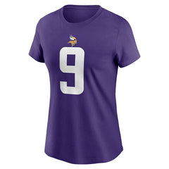 Nike J.J. McCarthy Minnesota Vikings Women's Name & Number T-Shirt Purple