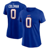 Nike Keon Coleman Buffalo Bills Women's Player Name & Number T-Shirt Royal