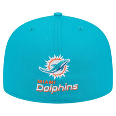 Miami Dolphins New Era Ransom 59FIFTY Fitted Hat Aqua