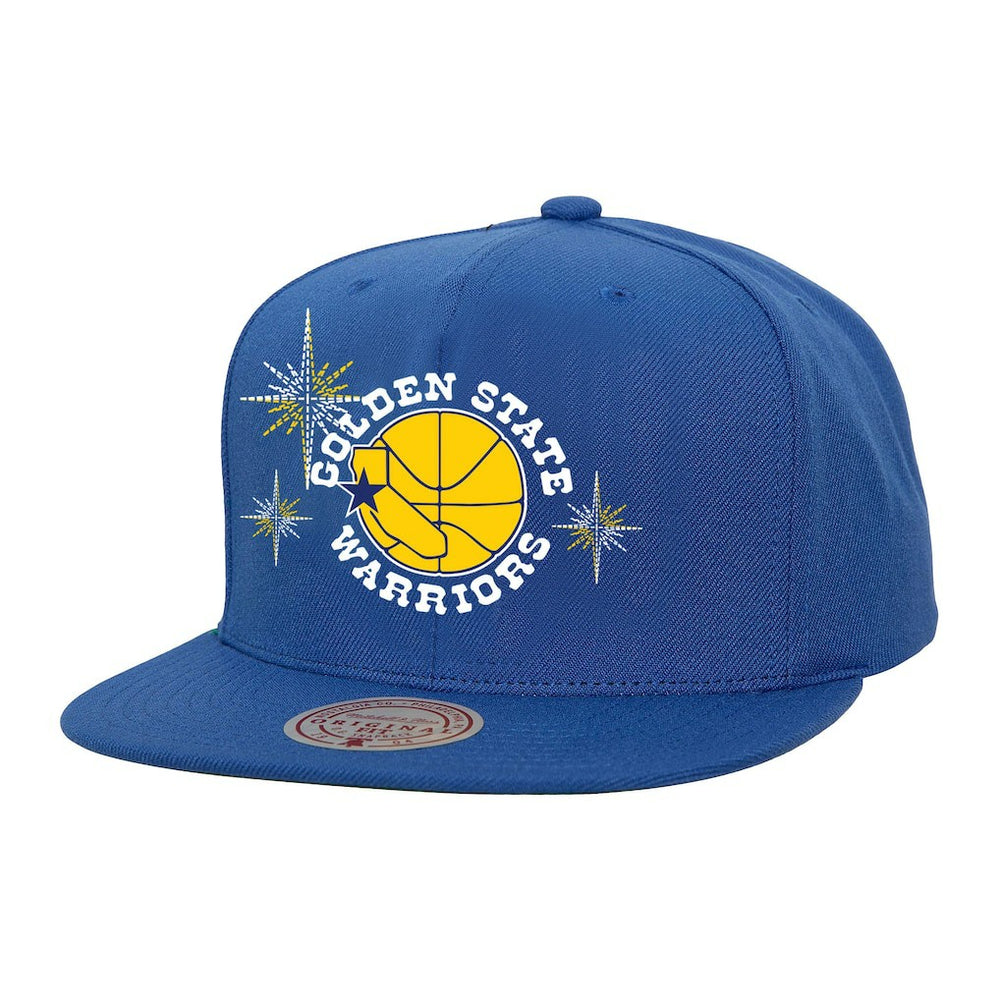 Golden State Warriors Starlight Snapback Hat for sale Royal | Mitchell & Ness for sale