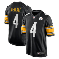 Nike DK Metcalf Pittsburgh Steelers Youth Game Jersey Black