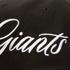 San Francisco Giants Mitchell & Ness Just Don x MLB Lux Script Snapback Hat - Black - Mitchell & Ness Online