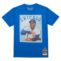 Ernie Banks Chicago Cubs Mitchell & Ness Cooperstown Collection Collectors Connection T-Shirt - Royal - Mitchell & Ness Online