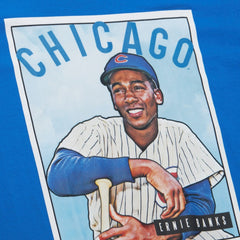 Ernie Banks Chicago Cubs Mitchell & Ness Cooperstown Collection Collectors Connection T-Shirt - Royal - Mitchell & Ness Online