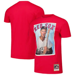 Ted Williams Boston Red Sox Mitchell & Ness Cooperstown Collection Collectors Connection T-Shirt - Red - Mitchell & Ness Online