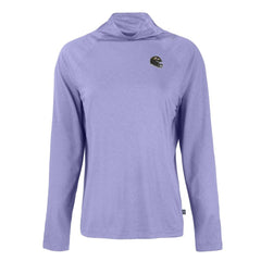 Baltimore Ravens Cutter & Buck Women's Coastline Epic Comfort Eco Recycled Funnel Neck Raglan Pullover Sweatshirt Lavender