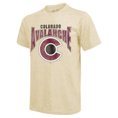 Nathan MacKinnon Colorado Avalanche Majestic Threads Dynasty Name & Number Tri-Blend T-Shirt - Cream - NHL 201556940