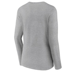 Cleveland Browns Women's Primary Logo Long Sleeve V-Neck T-Shirt Gray