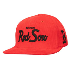 Mitchell & Ness Boston Red Sox Corduroy Snapback Hat - Red - Mitchell & Ness Sale