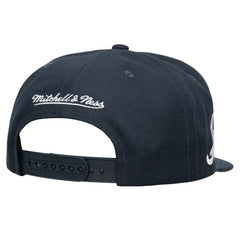 Atlanta Braves Mitchell & Ness Double Up Snapback Hat - Navy - Mitchell & Ness Lifestyle