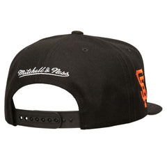 San Francisco Giants Mitchell & Ness Double Up Snapback Hat - Black - Mitchell & Ness on Sale