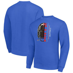 Buffalo Bills Starter Half Helmet Team Graphic Tri-Blend Fleece Pullover Sweatshirt Royal