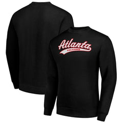 Atlanta Falcons Starter Tailsweep Team Graphic Tri-Blend Fleece Pullover Sweatshirt Black