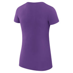 Colorado Rockies G-III 4Her by Carl Banks Women's Super-Slim Fit Lightweight Collage Team Graphic Crew Neck T-Shirt - Purple - MLB Sale