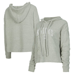 New York Knicks Concepts Sport Women's Ventura Comfy Pullover Hoodie Gray