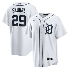 Tarik Skubal Detroit Tigers Nike Home Replica Jersey - White - Nike Discount
