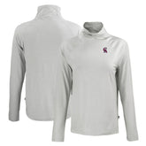 California Angels Cutter & Buck Women's Cooperstown Collection Coastline Epic Comfort Eco Recycled Funnel Neck Raglan Pullover Top - Gray - MLB Discount
