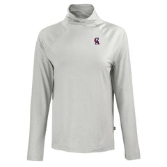 California Angels Cutter & Buck Women's Cooperstown Collection Coastline Epic Comfort Eco Recycled Funnel Neck Raglan Pullover Top - Gray - MLB Discount